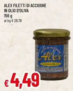 Famila Alex filetti di acciughe in olio d'oliva offerta