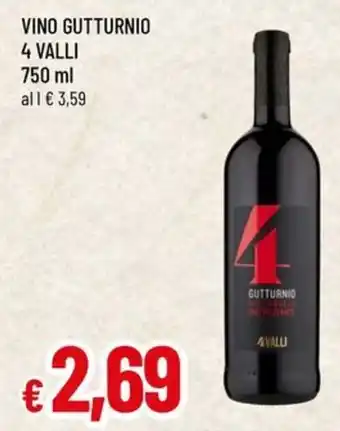 Famila Vino gutturnio 4 valli offerta