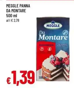 Famila Meggle panna da montare offerta