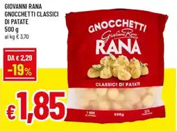 Famila Giovanni rana gnocchetti classici di patate offerta