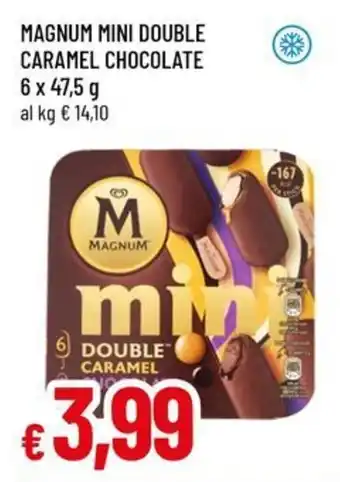 Famila Magnum mini double caramel chocolate offerta