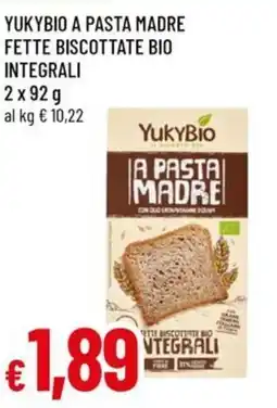 Famila Yukybio a pasta madre fette biscottate bio integrali offerta