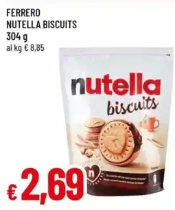 Famila Ferrero nutella biscuits offerta
