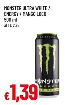Famila Monster ultra white / energy / mango loco offerta