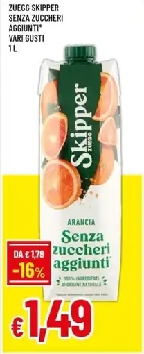 Famila Zuegg skipper senza zuccheri aggiunti offerta