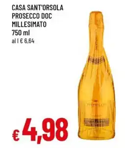 Famila Casa sant'orsola prosecco doc millesimato offerta