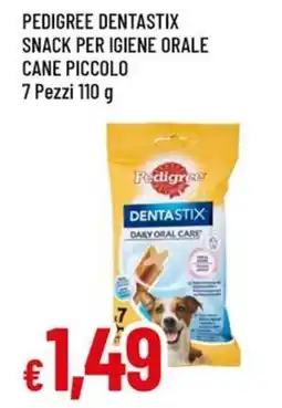 Famila Pedigree dentastix snack per igiene orale cane piccolo offerta