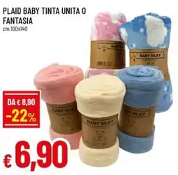 Famila Plaid baby tinta unita o fantasia offerta