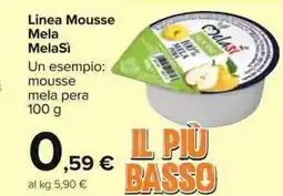 Carrefour Market Linea Mousse Mela MelaSì offerta