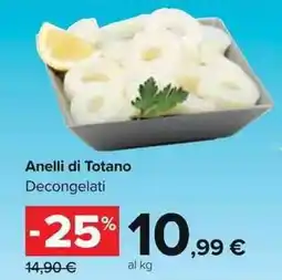 Carrefour Market Anelli di Totano Decongelati offerta
