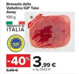 Carrefour Market Bresaola della Valtellina IGP Take Away offerta
