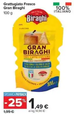 Carrefour Market Grattugiato Fresco Gran Biraghi offerta