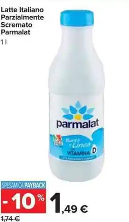 Carrefour Market Latte Italiano Parzialmente Scremato Parmalat offerta