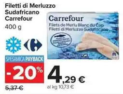 Carrefour Market Filetti di Merluzzo Sudafricano Carrefour offerta