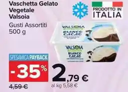Carrefour Market Vaschetta Gelato Vegetale Valsoia offerta