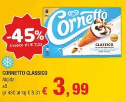 Crai Cornetto classico algida offerta