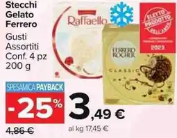 Carrefour Market Stecchi Gelato Ferrero offerta