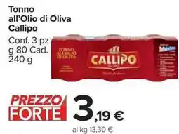 Carrefour Market Tonno all'Olio di Oliva Callipo offerta