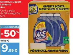Carrefour Market Detersivo Liquido Lavatrice Ace offerta