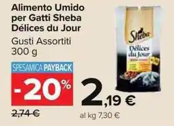 Carrefour Market Alimento Umido per Gatti Sheba Délices du Jour offerta