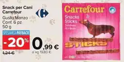 Carrefour Market Snack per Cani Carrefour offerta