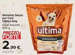 Carrefour Market Alimento Secco per Cani Ultima Dog offerta