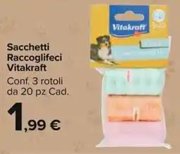 Carrefour Market Sacchetti Raccoglifeci Vitakraft offerta