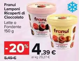 Carrefour Market Franui Lamponi Ricoperti di Cioccolato offerta