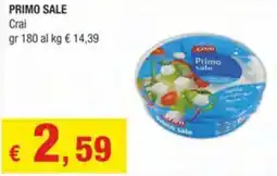 Crai Primo sale CRAI offerta