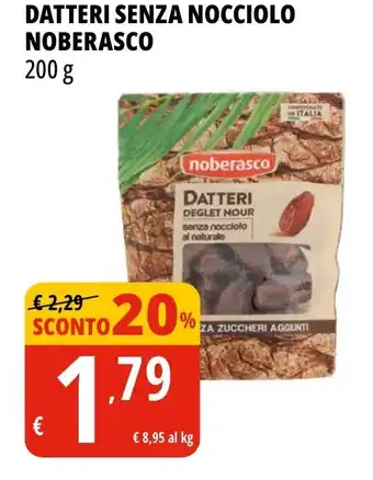 Tigros Datteri senza nocciolo noberasco offerta