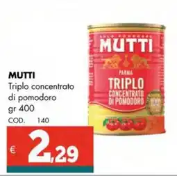 Altasfera MUTTI Triplo concentrato di pomodoro offerta