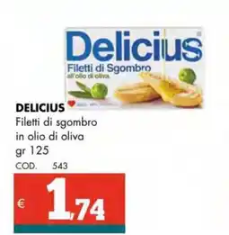 Altasfera DELICIUS Filetti di sgombro in olio di oliva offerta