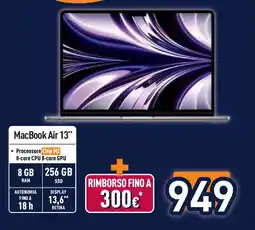 Unieuro Apple MacBook Air 13" offerta