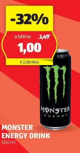 ALDI MONSTER energy drink offerta