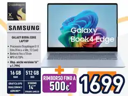 Unieuro SAMSUNG GALAXY BOOK4 EDGE LAPTOP offerta