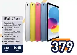 Unieuro iPad 10th gen offerta