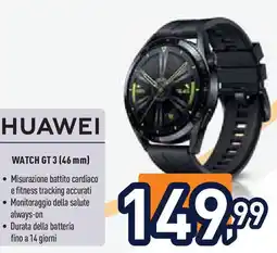 Unieuro HUAWEI WATCH GT 3 (46 mm) offerta
