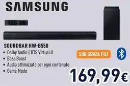 Unieuro SAMSUNG SOUNDBAR HW-B550 offerta