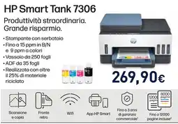 Unieuro HP Smart Tank 7306 offerta