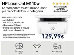 Unieuro HP LaserJet M140w offerta
