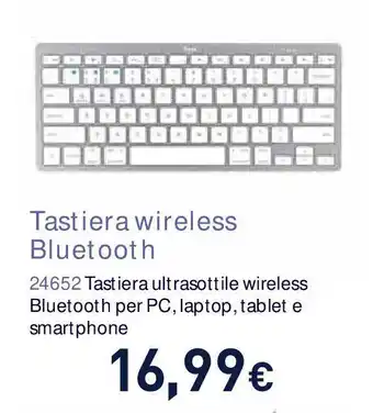 Unieuro Tastiera wireless Bluetooth offerta