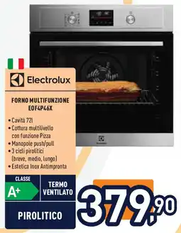 Unieuro Electrolux FORNO MULTIFUNZIONE EOF4P46X offerta