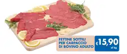 MD Discount Fettine sottili per carpaccio di bovino adulto offerta