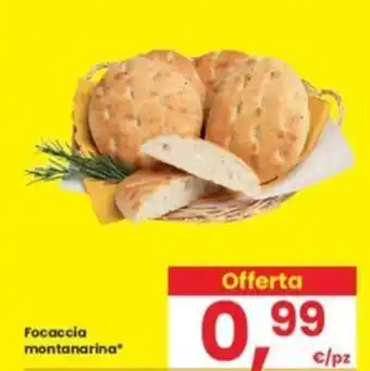 Eurospar Focaccia montanarina offerta