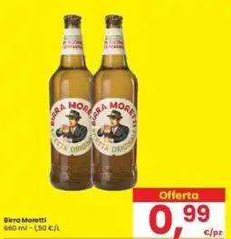Eurospar Birra Moretti offerta