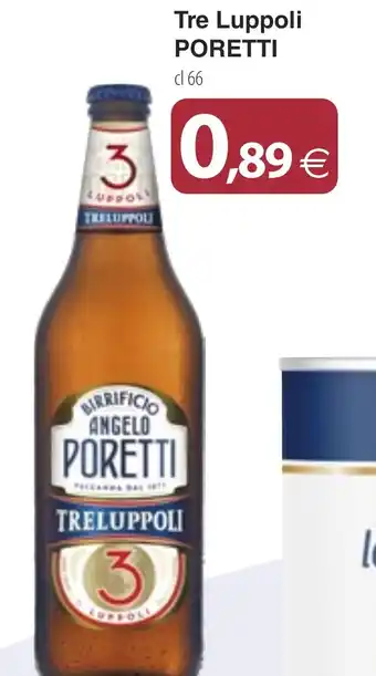 Docks Cash&Carry Birra Tre Luppoli PORETTI offerta