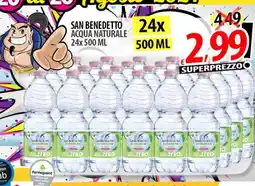 Il Genio Supermercato SAN BENEDETTO acqua naturale offerta