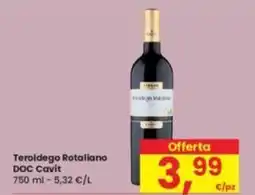 Eurospar Teroldego Rotaliano DOC Cavit offerta