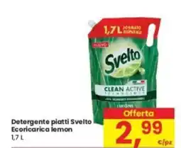 Eurospar Detergente piatti Svelto Ecoricarica lemon offerta