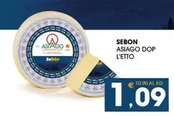 SeBón Supermercati Sebon asiago dop offerta